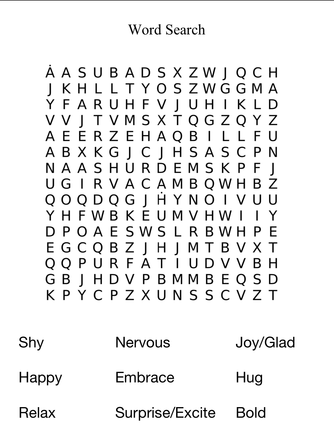Word Search